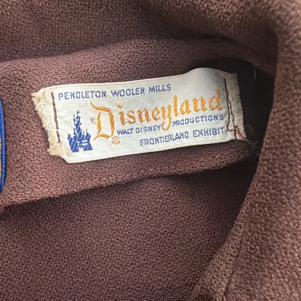 Vintage Disneyland Pendleton Frontierland Exhibit Brown Womens